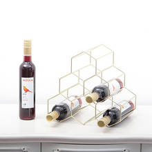 Creative Geometric Wine Rack Metal Simple Household Grape Wine Rack Restaurant Living Room Bar Wine Cabinet Wine Display 2024 - buy cheap