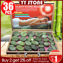 Tontin-masajeador de Jade glaze, piedras para el cuidado de la salud, para la columna vertebral, basalto, lava, spa 2024 - compra barato