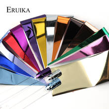 ERUIKA 14pcs Charm Foils for Nail Holographic Transfer Foil Wraps Sticker Decals Starry Paper Manicure Decor Set Nail Art Tips 2024 - buy cheap