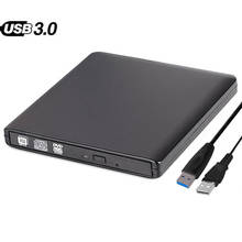 Black External CD/DVD-RW Burner drive USB 3.0 CD/DVD Recorder optical drive player For Notebook PC Desktop Apple Mac WIN 7/8/10 2024 - buy cheap