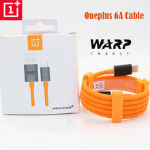 100cm Original Oneplus 7 pro Mclaren warp charge 6A fast charging Type-C USB Data Cable Orange For One Plus 1+ 7 6 6T 5 5T 3 3T 2024 - buy cheap