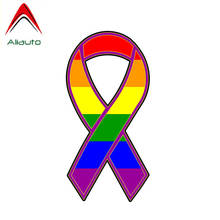 Aliauto-pegatina creativa para coche, decoración de arcoíris Gay, PVC, cubierta de arañazos para motocicletas Peugeot Honda Lada,15cm * 8cm 2024 - compra barato