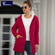 Smartwatch feminino de algodão, jaqueta longa e grossa 20 cm, moda outono e inverno, vestuário feminino vermelho, em veludo 2024 - compre barato