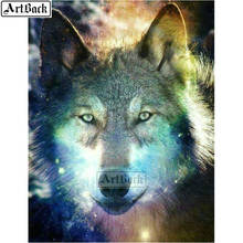 5d diamond painting wolf full square diamond mosaic animal sticker diamond embroidery home decoration 2024 - buy cheap