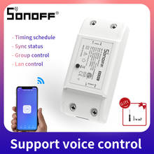 SONOFF-Switch sem fio universal, módulo diy de automação básico com wi-fi, temporizador com controle remoto para casa inteligente 10a 220V AC 90-250V 2024 - compre barato