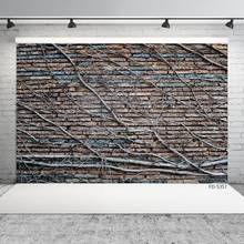 Brick Wall Dried Branches Photo Backdrop Vinyl Cloth Background for Pets Portrait Children Baby Toy Photobooth Photography Props 2024 - buy cheap