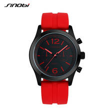 SINOBI Fashion Hot Sale Sports Women's Wrist Watches Waterproof Silicone Watchband Ladies Geneva Quartz Clock reloj mujer 2024 - buy cheap