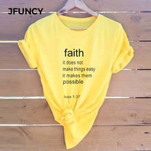 JFUNCY-camisetas de algodón suave de verano para mujer, ropa informal de talla grande, Harajuku 2024 - compra barato