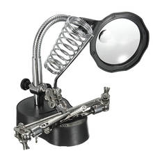 Helping Hands Magnifier Glass Stand with LED,Perfect for Soldering,Crafting~ 2024 - buy cheap