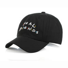 New 100%Cotton Brand Baseball Cap Men Women Letter embroidery Real Friends Hat Trending Hip Hop Snapback Cap Casual  Hip Hop Hat 2024 - buy cheap