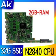 E502MA Laptop Motherboard For Asus Suitable for 15" laptops E502MA E502M Mainboard W/(N2840 CPU+2GB RAM+ 32G SSD)100% Test Ok 2024 - buy cheap