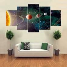 5Pcs Solar System Galaxy Universe Posters HD Canvas Wall Art Pictures Decoration Accessories Living Room Home Decor Paintings 2024 - buy cheap