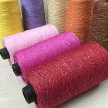 Hilo de lino de colores para ganchillo, hilo de seda brillante para tejer a mano, chal de punto, ZL59, 250g 2024 - compra barato