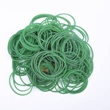 Bandas de goma verdes d38 mm, banda elástica fuerte para oficina y escuela, suministro Industrial, soporte de papelería, soporte de embalaje, 100 unids/paquete 2024 - compra barato