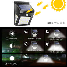 30/40 LED Outdoor Solar Light PIR Motion Sensor 4pcs Solar Wall Lamp Waterproof Energy Saving Emergency Garden Yard Lights 2024 - buy cheap
