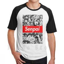 Camiseta Aheago Senpai de algodón para hombres, camisa de S-6Xl de Anime, Bella, Delphine, Ecchi, Meme, chica E 2024 - compra barato