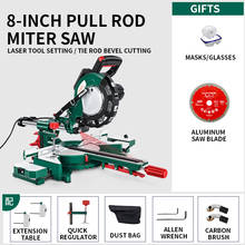 Pull rod saw aluminum machine cutting saw pull rod miter saw high precision miter saw push-pull household saw woodworking 2024 - buy cheap