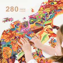 Rompecabezas Montessori de dinosaurios para niños, juguete educativo de madera, material Montessori, 280 piezas 2024 - compra barato