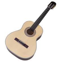 36 inch classical guitar natural color full size design wood guitar matte finish 6 string classic guitar with small flaw 2024 - buy cheap