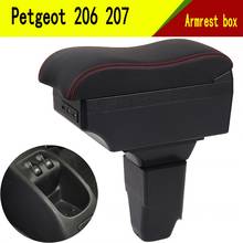 For PEUGEOT 206 207 armrest box central Store content box car-styling Storage Center Console products interior accessorie 2024 - buy cheap
