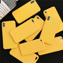 Funda de silicona para teléfono móvil Samsung, carcasa mate amarilla para Samsung Galaxy S20 FE Ultra S10 S10E S9 S8 S7 S6 Edge Note 20 10 Plus Lite 9 8 2024 - compra barato