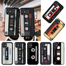 Phone Case For Apple IPhone 12 Mini 11 Pro  XR X MAX SE XS 4 5 6 6S 7 8 E Plus Black Cover Bumper Fashion Music Tape Retro 2024 - buy cheap