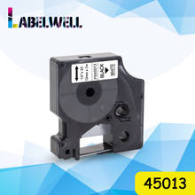 Labelwell-Cinta para impresora 45013, 12mm, negra sobre blanca, compatible con Dymo LabelManager Writer Maker 280, 160, 260P, 210D 2024 - compra barato