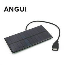 Cargador de batería Solar de 5V y 300mA, salida USB, Puerto hembra USB, 5,5 V, 1,65 W, reguladores de carga, Panel Solar 3,7 V 18650 2024 - compra barato
