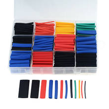 850PCS/Box 2:1 5 Color 12 Size Polyolefin Shrinking Assorted Heat Shrink Tube Electric Wire Cable Insulated Sleeving Tubing Set 2024 - buy cheap