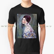 Portrait Of A Lady , By Gustav Klimt Cool Design Trendy T-Shirt Tee Klimt Stolen Paint Lost Paint Famous Picture Famous Painter 2024 - buy cheap