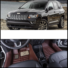 Коврики для автомобиля, для jeep compass 2016, 2017, 2018, 2019, 2020, 5 мест, матовый чехол 2024 - купить недорого