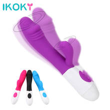 IKOKY Dildo Vibrator 7 Speed G-Spot Rabbit Vibrator Clitoris Stimulator Vaginal Massager Sex Toys for Women Female Masturbation 2024 - buy cheap