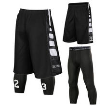 Мужские баскетбольные шорты с карманами, дышащие спортивные быстросохнущие шорты для фитнеса бега баскетбола 2024 - купить недорого