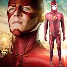 O flash temporada 1 traje cosplay zentai macacão elastano lycra bodysuit halloween traje o flash barry allen cosplay 2024 - compre barato