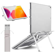 Caixa de suporte para laptop dobrável alloyseed, suporte para resfriamento de notebooks, ajustável, portátil, de alumínio, para macbook air 2024 - compre barato