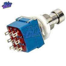 9-pin 3PDT Guitar Effects Pedal Box Stomp Footswitch Foot Metal Switch True Bypass 2024 - buy cheap