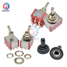 Carregador em miniatura para interruptor de poste único, lançamento duplo, spdt liga-desliga-liga, 120v 5a, montagem de contato 9 posições mts203 303
