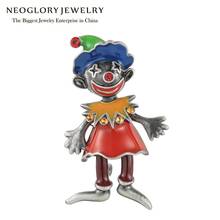 Neoglory Vivid Cute Clown Cartoon Brooches For Women Backpack Lovely Personality Enemal Clothing Jewelry For Party Gift Souvenir 2024 - buy cheap