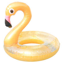 Надувной круг для плавания Rooxin, фламинго, для взрослых и детей 2024 - купить недорого