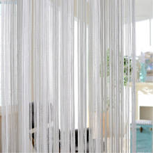 200 x100cm Shiny Tassel Flash Silver Line String Curtain Window Door Divider  Curtain Valance Home Decorations 2024 - buy cheap