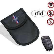 leather Car keys case bales shielding signal for Ford Mustang GT SHELBY 2024 - buy cheap