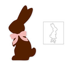 2020 New Easter Bunny Silhouettes and Bow Metal Cutting Dies For DIY Decoration Album Greeting Card Scrapbooking Making No Stamp 2024 - buy cheap