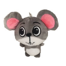 Мышь серого цвета 12 см, мягкая плюшевая игрушка, брелок, подвеска, плюшевое животное 2024 - купить недорого