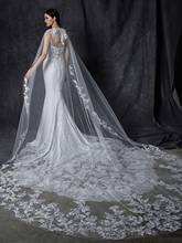2020 Lace Wedding Wrap Bridal Cape Lace Appliques Luxury Wedding Bridal Bolero For Wedding Dresses Custom Made 2024 - buy cheap