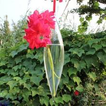 Новое милое стекло оливковая форма 1 отверстие цветочное растение висячая ваза домашний декор 2024 - купить недорого
