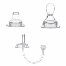 Newborn Baby Silicone Nipple Wide Caliber Breast Nipple Baby Infant Wide Mouth Bottle Nipples With Straw 1PC 2024 - buy cheap