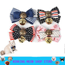 Pets Cat Collar Accessories Lovely Small Bell Bow Velvet Puppy Pet Cat And Dog Products Cartoon Japanese Deworming 2024 - buy cheap