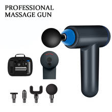 Mini Electric Muscle Massage Gun Pocket Neck Muscle Massager  Relaxation 6 Gears Pain Relief Strong Power with Case 2024 - buy cheap