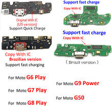 Cable flexible de micrófono para Motorola Moto G9 Power G6 play G7 play G8 play Tarjeta de puerto de carga USB, Conector de módulo de piezas, nuevo 2024 - compra barato