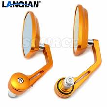 7/8" Accessories Motorcycle Rearview Mirror Round Handle Bar End Mirror Rear Side Mirror for Yamaha FZ6 fazer04 05 06 07 08 0910 2024 - buy cheap